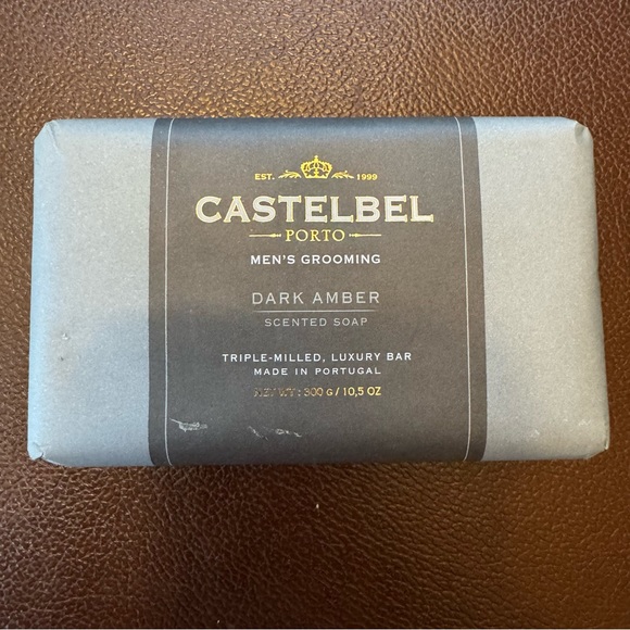 Castelbel DARK AMBER Men's Soap Bar 10.5oz - Picture 1 of 3